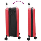 Suitcase Folding with Lock Red 50 x 30 x 76 cm ABS Plastic