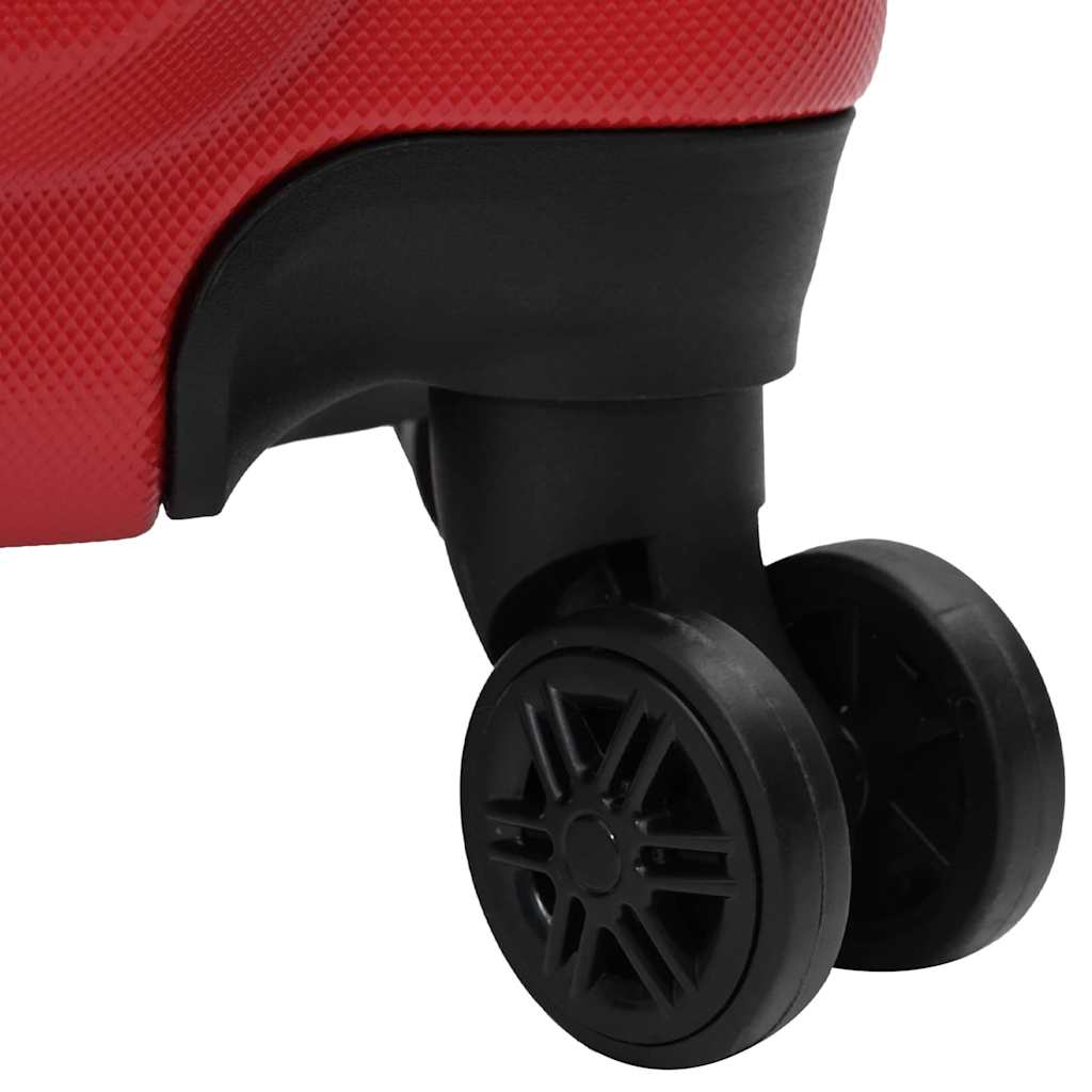 Suitcase with Lock 3 pcs Red 50 x 31 x 78 cm ABS Plastic