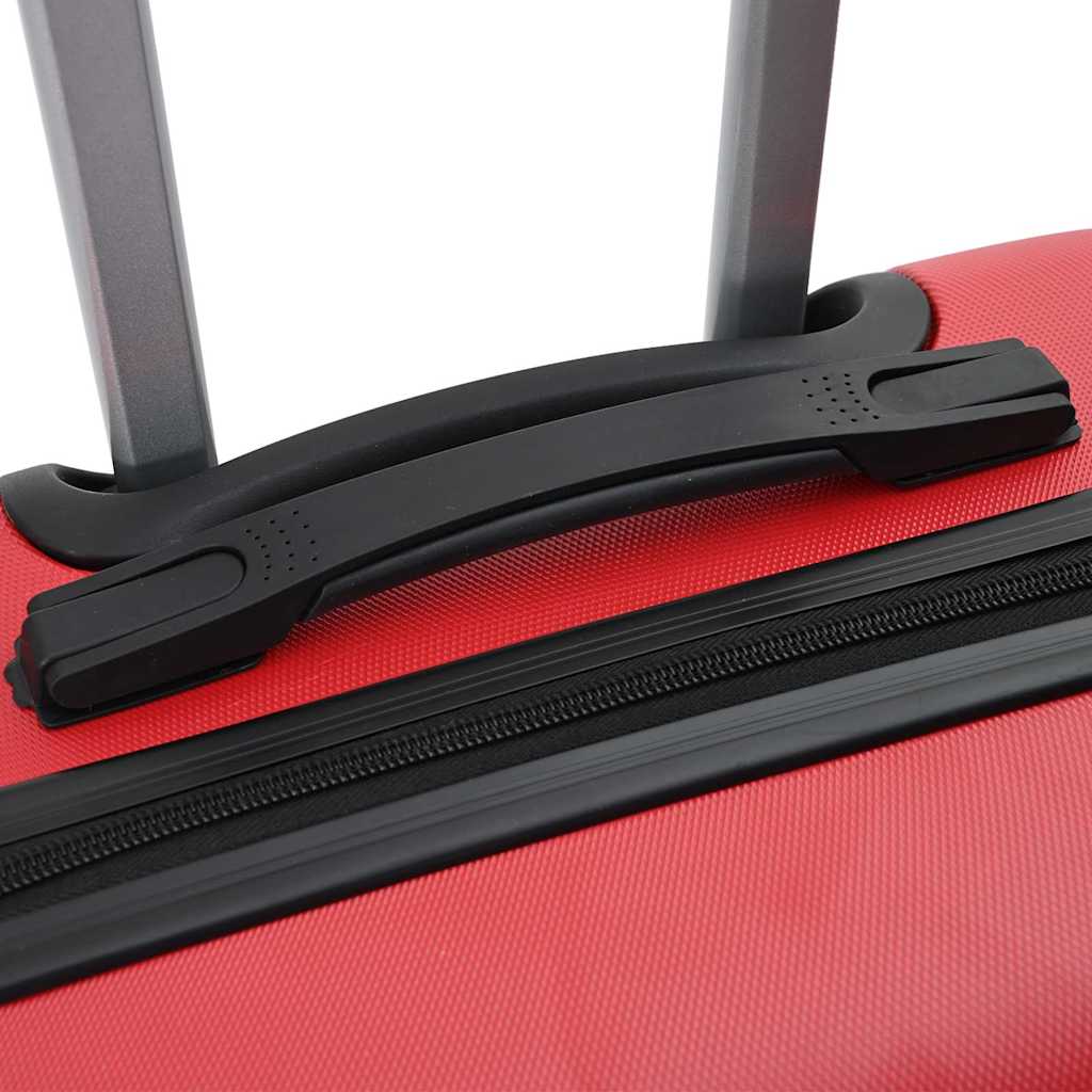 Suitcase with Lock 3 pcs Red 50 x 31 x 78 cm ABS Plastic
