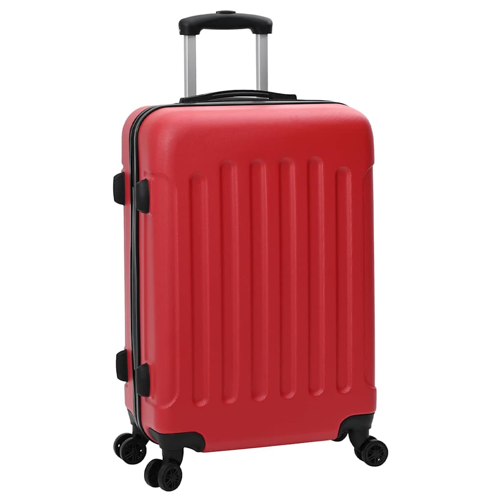 Suitcase with Lock 3 pcs Red 50 x 31 x 78 cm ABS Plastic