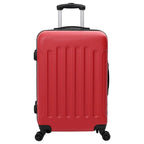 Suitcase with Lock 3 pcs Red 50 x 31 x 78 cm ABS Plastic
