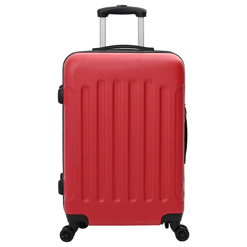 Suitcase with Lock 3 pcs Red 50 x 31 x 78 cm ABS Plastic