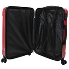 Suitcase with Lock 3 pcs Red 50 x 31 x 78 cm ABS Plastic