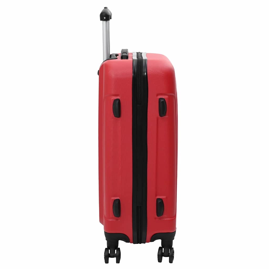 Suitcase with Lock 3 pcs Red 50 x 31 x 78 cm ABS Plastic