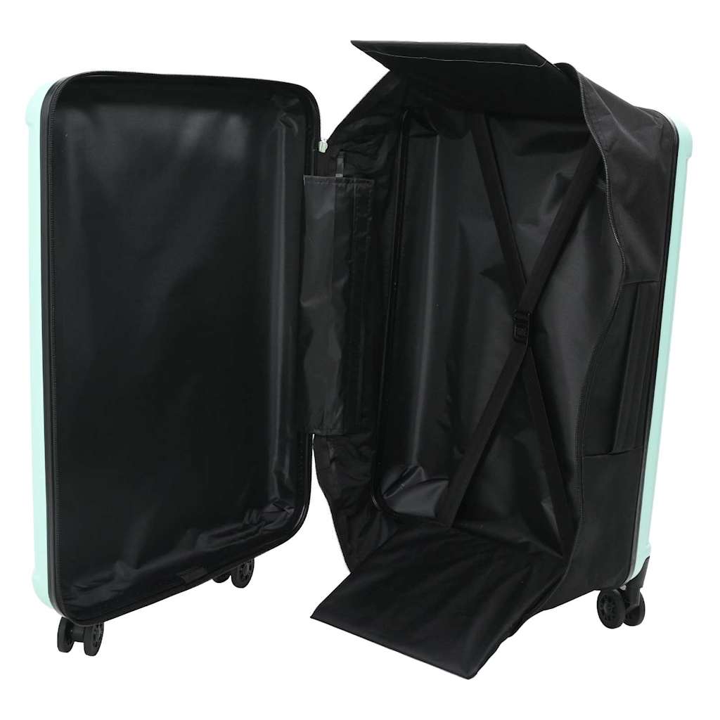 Suitcase Folding Mint green 34 x 23 x 55.5 cm ABS Plastic