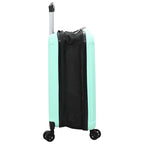 Suitcase Folding Mint green 34 x 23 x 55.5 cm ABS Plastic