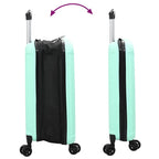 Suitcase Folding Mint green 50 x 30 x 76 cm ABS Plastic