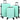 Suitcase Set with Lock 3 pcs Mint green 50 x 31 x 78 cm