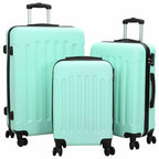 Suitcase with Lock 3 pcs Mint green 50 x 31 x 78 cm ABS Plastic