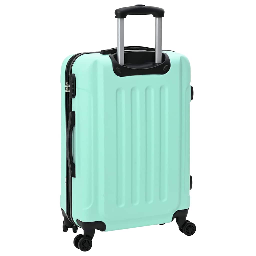 Suitcase with Lock 3 pcs Mint green 50 x 31 x 78 cm ABS Plastic