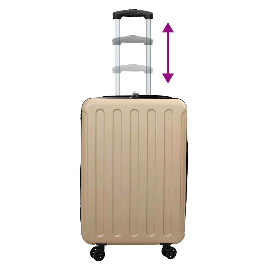 Suitcase Folding Champagne 34 x 23 x 55.5 cm ABS Plastic