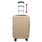 Suitcase Folding Champagne 34 x 23 x 55.5 cm ABS Plastic
