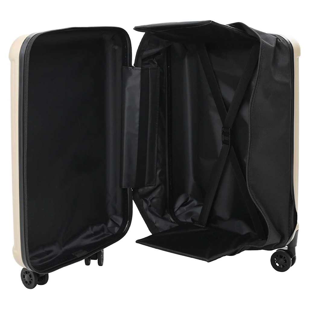 Suitcase Folding Champagne 43 x 27 x 66 cm ABS Plastic
