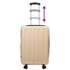 Suitcase Folding Champagne 43 x 27 x 66 cm ABS Plastic