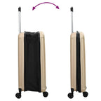 Suitcase Folding Champagne 43 x 27 x 66 cm ABS Plastic