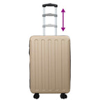 Suitcase Folding Champagne 50 x 30 x 76 cm ABS Plastic