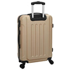 Suitcase with Lock 3 pcs Champagne 50 x 31 x 78 cm ABS Plastic