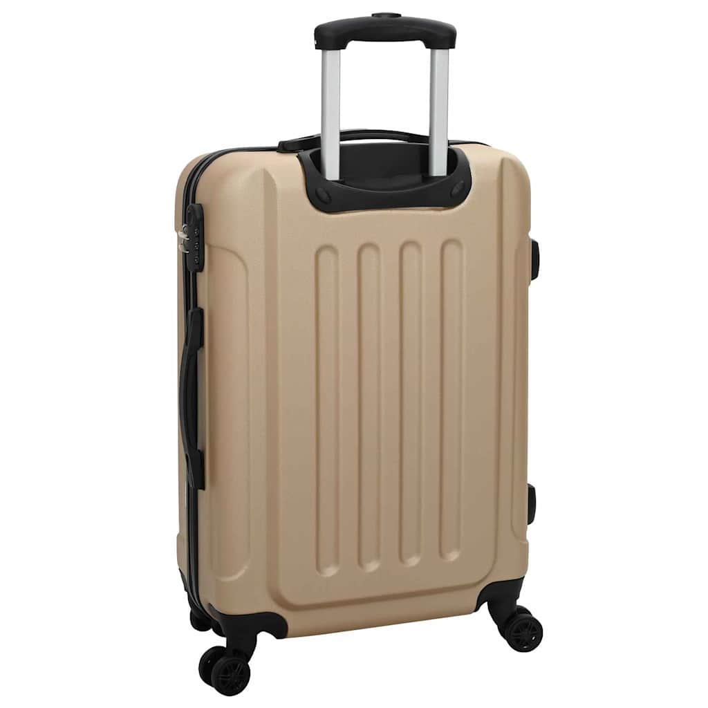 Suitcase with Lock 3 pcs Champagne 50 x 31 x 78 cm ABS Plastic