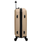 Suitcase with Lock 3 pcs Champagne 50 x 31 x 78 cm ABS Plastic