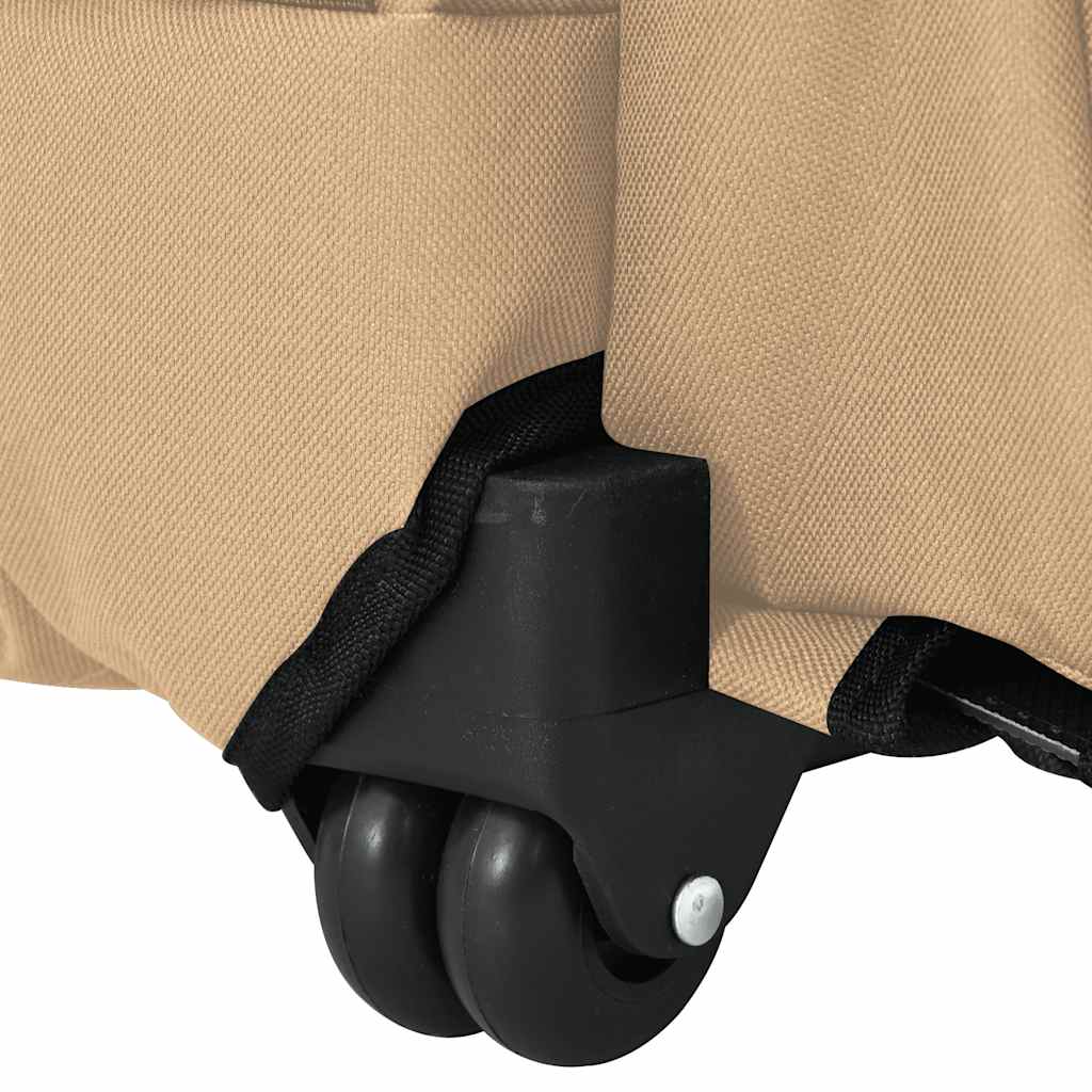 Pet Trolley 3-in-1 Design Sand 48x32x(57-106) cm Oxford Fabric