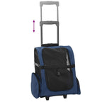 Pet Trolley 3-in-1 Design Blue 48x32x(57-106) cm Oxford Fabric