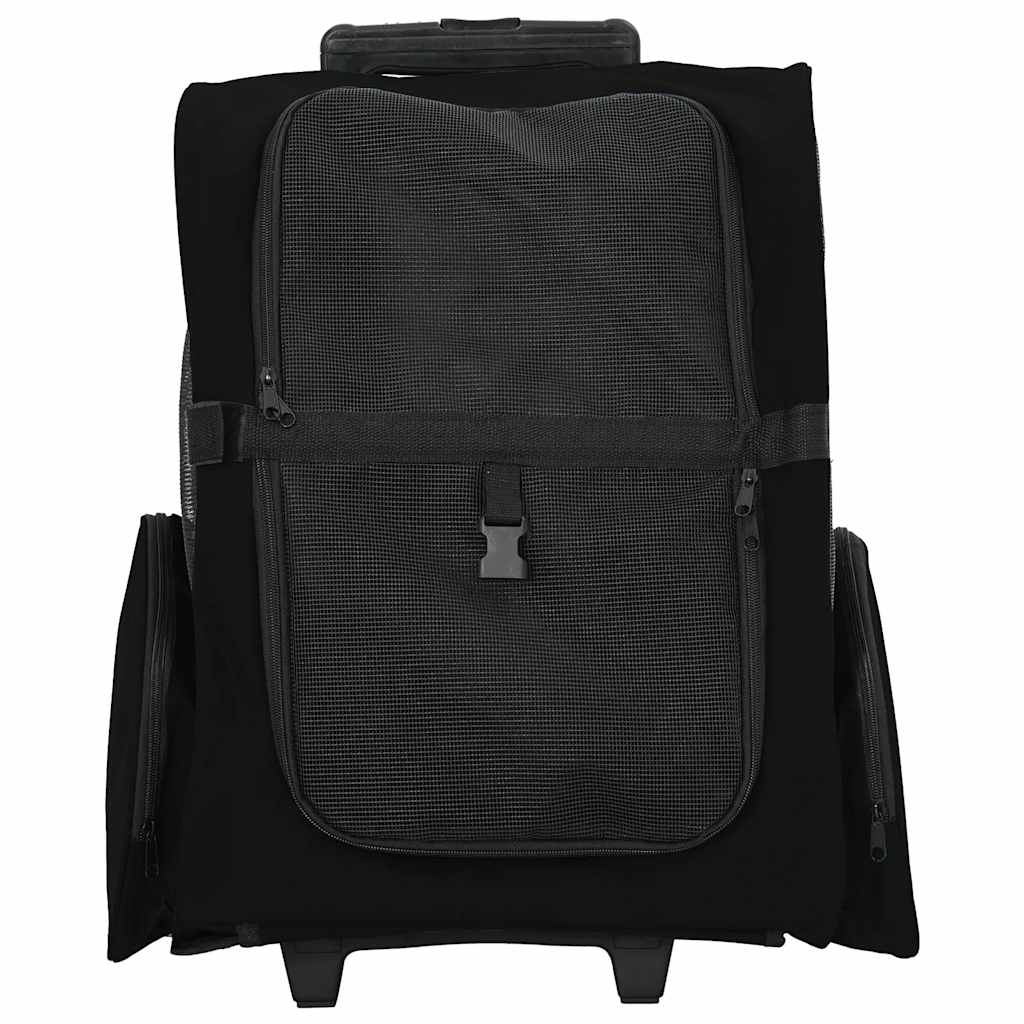 Pet Trolley 3-in-1 Design Black 48x32x(57-106) cm Oxford Fabric