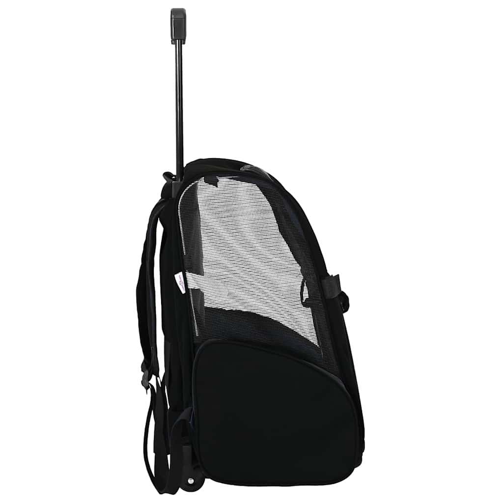 Pet Trolley 3-in-1 Design Black 48x32x(57-106) cm Oxford Fabric