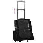 Pet Trolley 3-in-1 Design Black 48x32x(57-106) cm Oxford Fabric