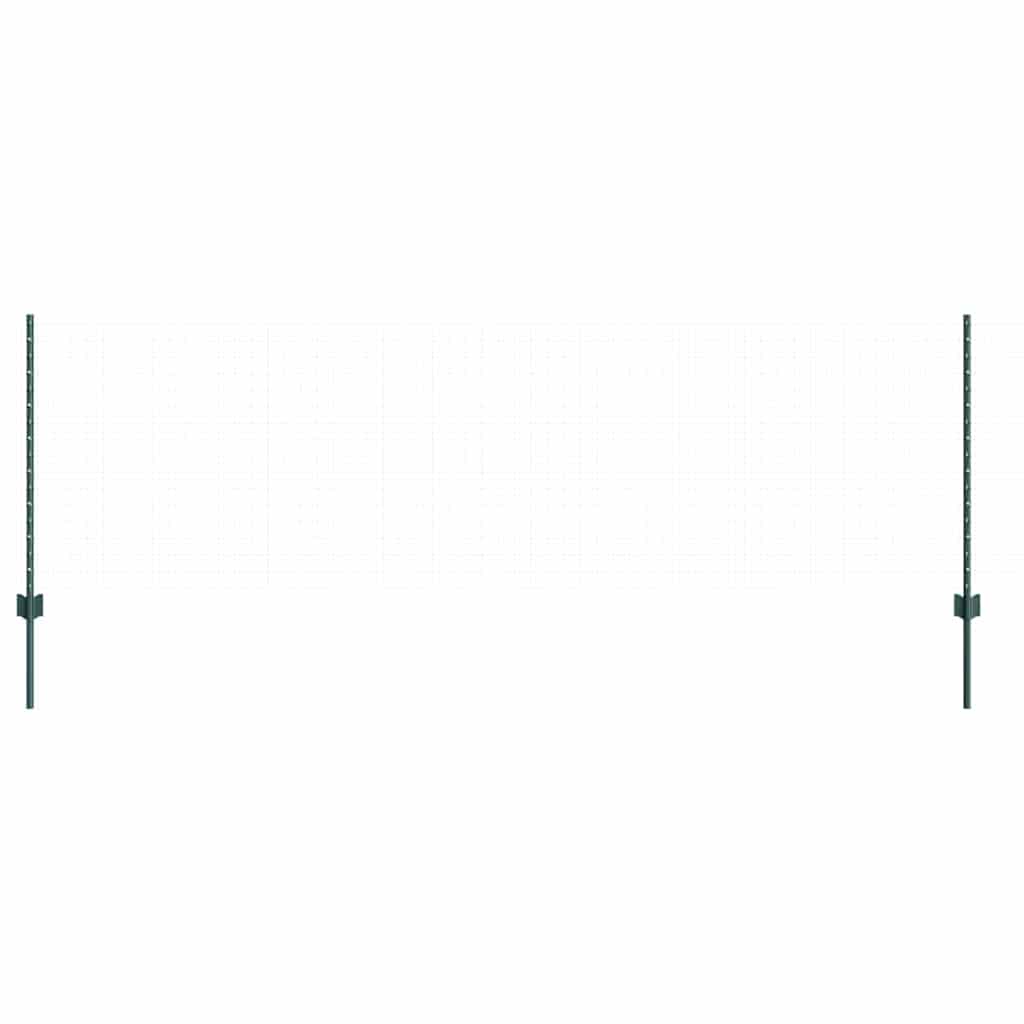 Fence Post 5 pcs Green 120 cm Steel