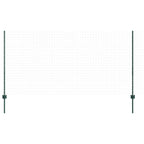 Fence Post 11 pcs Green 120 cm Steel