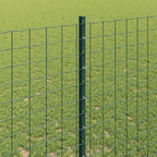 Fence Post 11 pcs Green 140 cm Steel