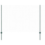 Fence Post 11 pcs Green 160 cm Steel