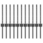 Fence Post 11 pcs Grey 40 cm Steel