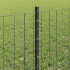 Fence Post 11 pcs Grey 60 cm Steel