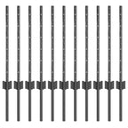 Fence Post 11 pcs Grey 60 cm Steel