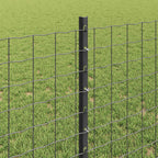 Fence Post 11 pcs Grey 80 cm Steel