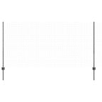 Fence Post 11 pcs Grey 120 cm Steel