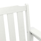 Garden Bench White 120 x 59 x 88 cm HDPE