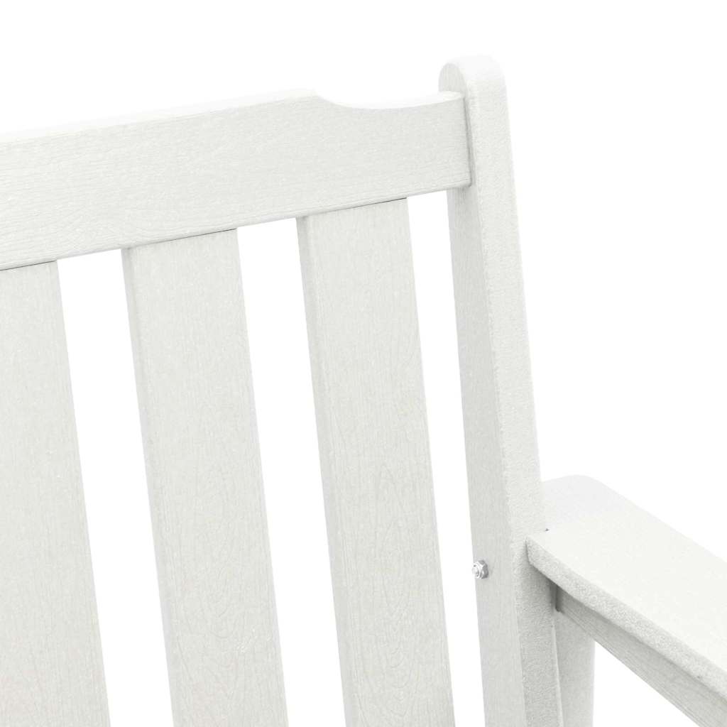 Garden Bench White 120 x 59 x 88 cm HDPE