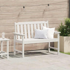 Garden Bench White 120 x 59 x 88 cm HDPE