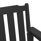 Garden Bench Black 120 x 59 x 88 cm HDPE