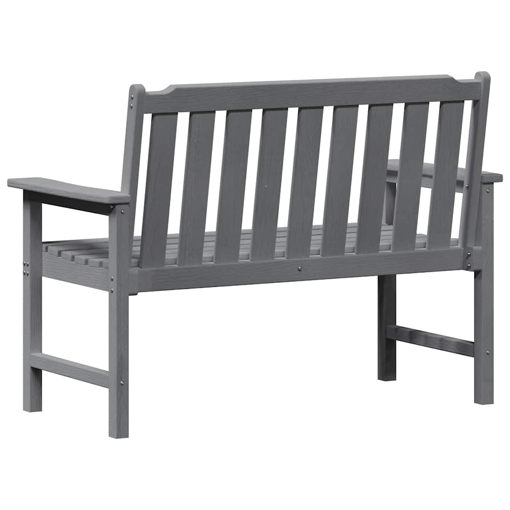 Garden Bench Light Grey 120 x 59 x 88 cm HDPE