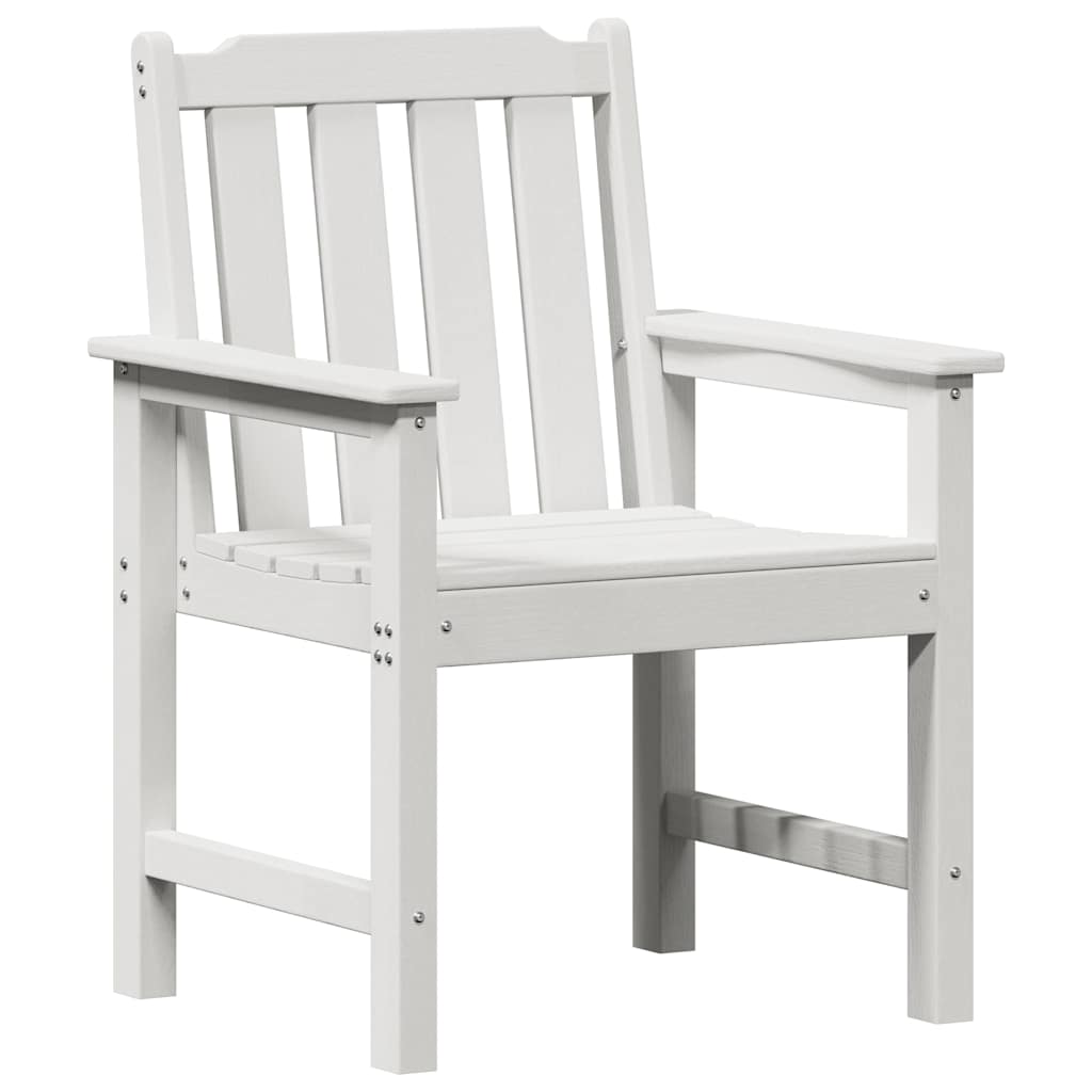Garden Dining Chair 2 pcs White 65.5 x 59 x 88 cm HDPE