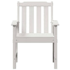 Garden Dining Chair 2 pcs White 65.5 x 59 x 88 cm HDPE