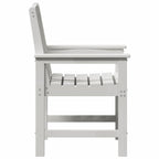 Garden Dining Chair 2 pcs White 65.5 x 59 x 88 cm HDPE