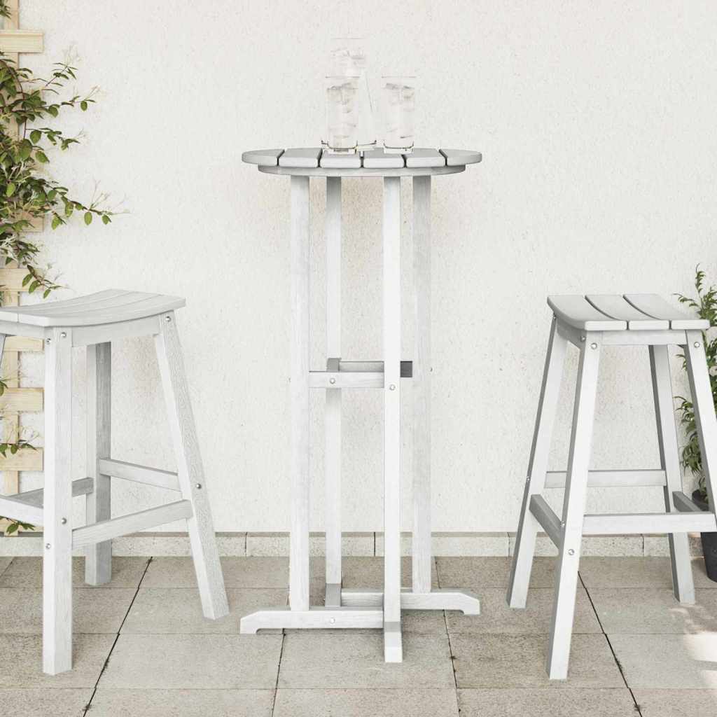 Bar Table White 55 x 55 x 107 cm Polyethylene