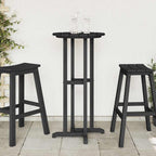 Bar Table Black 55 x 55 x 107 cm Polyethylene