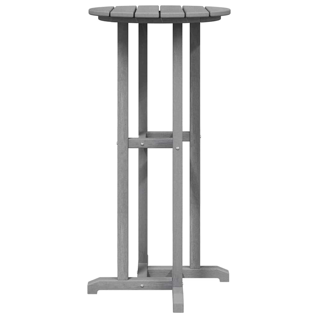 Bar Table Light Grey 55 x 55 x 107 cm Polyethylene