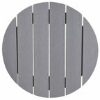 Bar Table Light Grey 55 x 55 x 107 cm Polyethylene