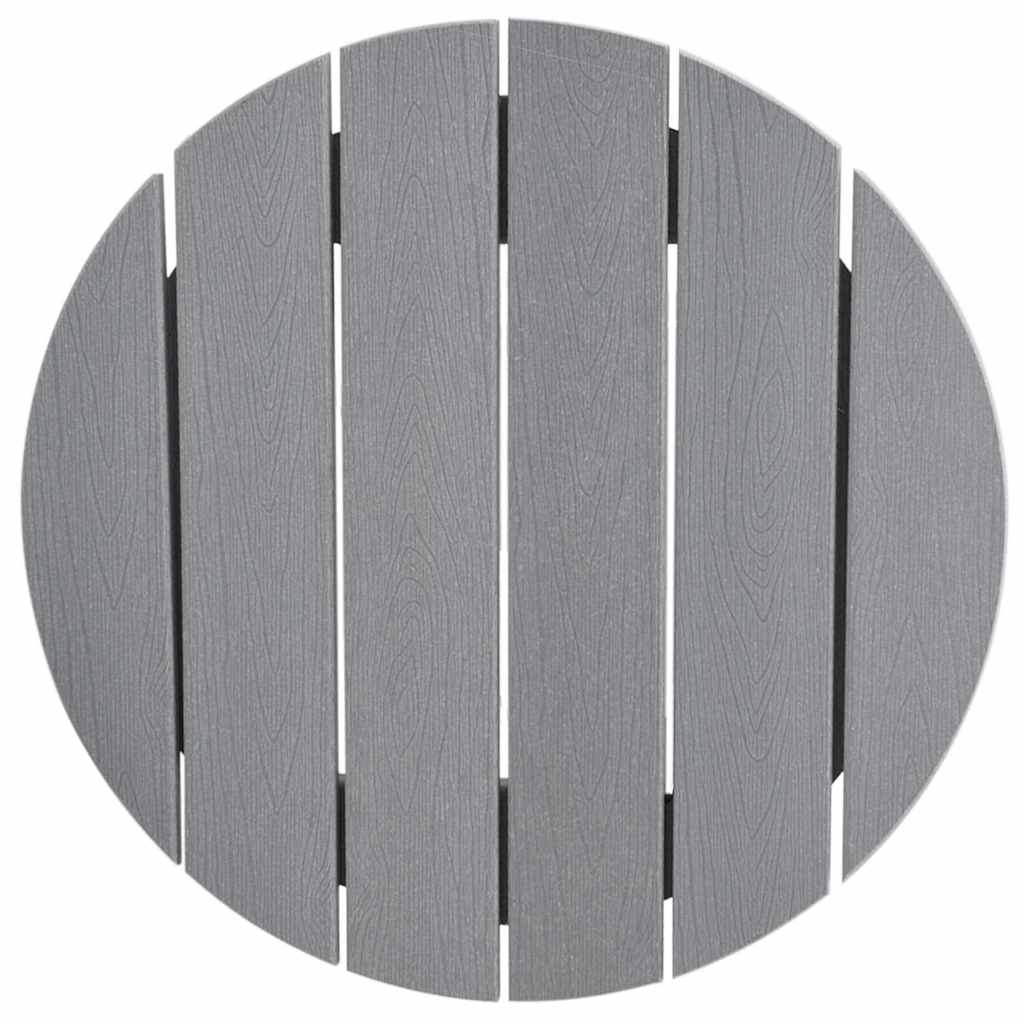 Bar Table Light Grey 55 x 55 x 107 cm Polyethylene